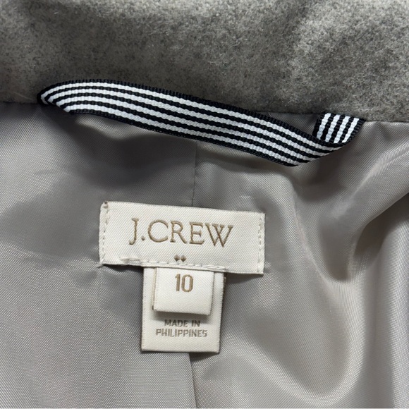 J.Crew Wool-Blend Coat, Size 10, GUC - Picture 7 of 14